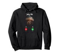 Jely Fih Calling Funny Jellyfish Appel téléphonique Entrant Meme Sweat à Capuche