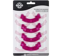 JEM 100C004 Lot de 4Emporte Pièces Banderole de Fête, Plastique, Blanc, 18 x 2 x 28 cm 100C004