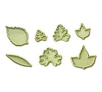JEM 103FF056 Set de 7 Emporte Pièces Feuilles, Plastique, Blanc, 14 x 2 x 18 cm 103FF056