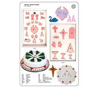 JEM 106M013 Lot de 30 Emporte Pièces Divers, Plastique, Blanc, 33 x 4.5 x 22 cm 106M013