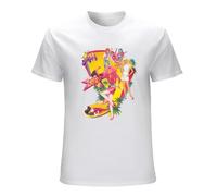Jem and The Hologram Film Retro Men's T-Shirt Unisex White Cotton Print Tee Shirts M