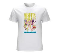 Jem and The Hologram Poster Rock Concert Men's T-Shirt Unisex White Cotton Print Tee Shirts S