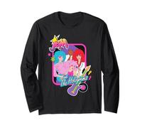 Jem and The Holograms Pop-Rock Band Portrait Guitar Icon Manche Longue