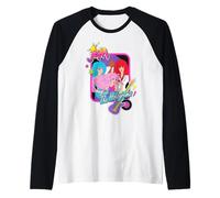 Jem and The Holograms Pop-Rock Band Portrait Guitar Icon Manche Raglan