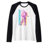 Jem and The Holograms Truly Outrageous Jem Silhouettes Retro Manche Raglan