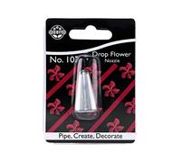 JEM NZ107 Douille pour Fleurs en Forme de Goutte, Acier Inoxydable, Argent, 2 x 2 x 3.5 cmNZ107
