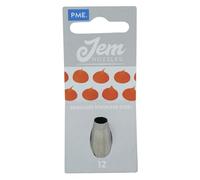 JEM NZ12 Douille Ronde, Acier Inoxydable, Argent, 2 x 2 x 3.5 cmNZ12