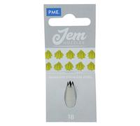 JEM NZ18 Douille Etoile Ouverte, Acier Inoxydable, Argent, 2 x 2 x 3.5 cmNZ18