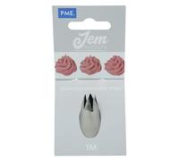 JEM NZ1M Douille Etoile Ouverte, Acier Inoxydable, Argent, 2 x 2 x 3.5 cmNZ1M