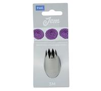 JEM NZ3M Douille Etoile Ouverte, Acier Inoxydable, Argent, 2 x 2 x 3.5 cmNZ3M