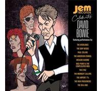 JEM RECORDS – Celebrates David Bowie – Vinyle – Pochette illustrée rétro noir/violet/orange