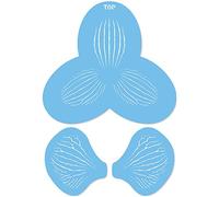 JEM SFF17 Lot de 3 Pochoirs, Plastique, Bleu, 15 x 1 x 15 cmSFF17