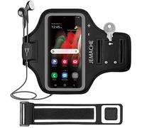 JEMACHE Brassard de sport pour Samsung Galaxy S21+, S20+, S20 FE et S21 Plus 5G avec porte-clés (Noir)