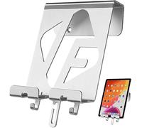 JEMACHE Support mural universel en aluminium pour iPad Air/Mini/Pro, Galaxy Tab, tablettes Android, téléphones cellulaires, liseuses (argenté)