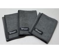 Jemako Lot de 3 chiffons professionnels Plus S - 35 x 40 cm - Gris