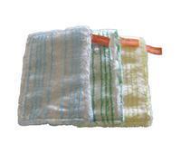 Jemako lot de 3 torchons en vert/bleu/jaune