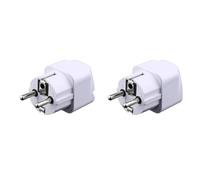 Jembe - Universal UK US to EU Plug AC Power Outlet Charger Adapter Converter European Standard Plug Travel Plug (2)