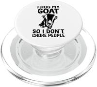 J'embrasse ma chèvre lamancha pour ne Pas étouffer Les Gens PopSockets PopGrip pour MagSafe