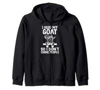 J'embrasse ma chèvre pour ne Pas étouffer Les Gens Sweat à Capuche