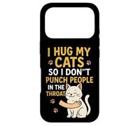 J'embrasse Mes Chats pour ne Pas Frapper Les Gens dans la Gorge Coque pour iPhone 17 Pro