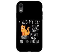 J'embrasse Mon Chat pour ne Pas Frapper Les Gens dans la Gorge Coque pour iPhone XR