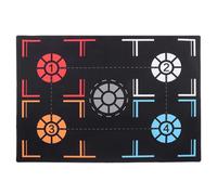 Jemcgrl Tapis d'entraînement de basket-ball Tapis d'entraînement de dribble pliable antidérapant Équipement d'extérieur pour intérieurs de basket-ball, adolescent