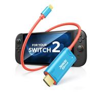 JEMDO Câble HDMI Dock pour Switch 2 USB C vers HDMI 4K 60Hz 18Gbps 2m, Adaptateur TV avec Charge PD 100W, Station d’Accueil Portable Compatible Switch 2 （below V21.0.0）/ 2017 / OLED