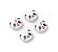 Jemdo Capuchons Joystick Switch 2 - Compatible avec Nintendo Switch 2 (2025), 4 Pièces Panda Blanc en Silicone, Capuchon Mignon et Confortable pour Joycon, Accessoire Gamer Fille & Enfant