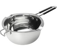 JEMESI 1200ml Creuset pour Bain-Marie, ChaudièRes Universelles en Acier Inoxydable,avec PoignéE RéSistante à La Chaleur,Fond Plat,pour La Chauffage du Lait,du Beurre Ou du Chocolat