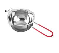 JEMESI Creuset pour Bain-Marie, 680ml ChaudièRes Universelles en Acier Inoxydable, avec PoignéE RéSistante à La Chaleur,Fond Plat,pour La Chauffage du Lait,du Beurre Ou du Chocolat