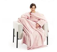 JEMIDI Couverture Confortable - Plaid avec Manches 200 x 150 cm en Polyester - pour Hiver soirées TV Ordinateur canapé Sofa Jardin Balcon Lecture