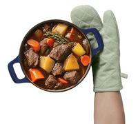 JEMIDI Manique Cuisine - Gant de Cuisine en Coton et Polyester Résistant à la Chaleur pour Four Barbecue Plancha Plat Marmite - Manique de Protection pour Cuisson