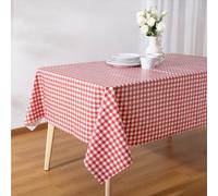 JEMIDI Nappe Rectangulaire Toile Cirée - Nappe de Table Plastique en PVC Impermeable 140x220 cm - Toile Ciree Grande Taille pour Exterieur Interieur Table Basse Jardin Cuisine