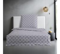 JEMIDI Parure de Lit - Housse de Couette 135x200 et Taie d'oreiller 80x80 en 100% Coton Doux et Respirant pour Lit 1 Personne - Linge de Lit Toute Saison pour Hiver Été
