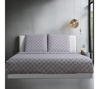 JEMIDI Parure de Lit - Housse de Couette 220x200 et 2X Taie d'oreiller 80x80 en 100% Coton Doux et Respirant pour Lit 2 Personnes - Linge de Lit Toute Saison pour Hiver Été