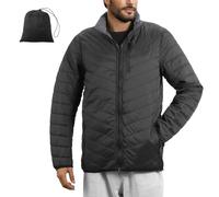 JEMIDI Veste Legere Homme - Doudoune Veste Légère Fine et Matelassée Taille S à 2XL pour Hiver Grand Froid - Blouson Imperméable et Réversible avec 5 Poches - Doudoune Chaude