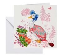 Jemima Puddle-Duck 18x18cm Crystal Art Card