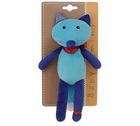Jemini 023069 Peluche Doudou Hochet Renard bleu