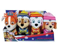 Coffret 4 peluches - JEMINI - PAT'PATROUILLE - Chase, Marcus, Ruben et Stella - +/- 12 cm