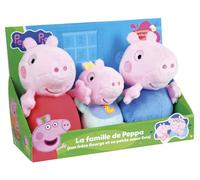 Jemini | Coffret de 3 Peluches Peppa Pig 15 cm, Georges 13 cm et Evie 11 cm pour Enfants | Peluches Douces | Licence Officielle | Jouet D’Éveil Collection | Idée Cadeau pour Fans dès la Naissance | 0