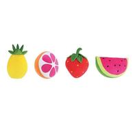 JEMINI Fruity's coussins +/- 50 cm tout doux et moelleux - Livraison aléatoire : pastèque, fraise, ananas ou orange +/- 35 cm