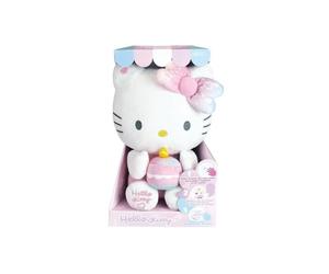JEMINI Hello Kitty Peluche Interactive Anniversaire +/- 26 cm Musique, Bougie et Rire interactifs, Blanc
