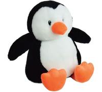 JEMINI Peluche bouillotte Pingouin - A chauffer au micro-ondes micro perles d'argile +/- 19 cm