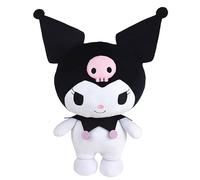 Jemini | Peluche Kuromi 40 cm | Coussin Moelleux Noir et Blanc | Doudou Bébé Lavable | Licence Officielle Sanrio | Jouet d'Éveil Kawaii Dès la Naissance | Idée Cadeau Enfant Anniversaire Noël | 024567