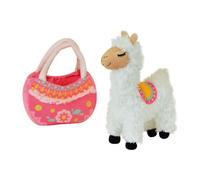 JEMINI 023783 LOLA LE LAMA Peluche +/-24 cm dans un sac, blanc