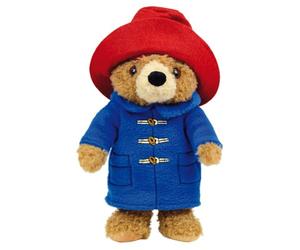 JEMINI | Peluche PADDINGTON 27 cm | Ours en peluche doux | Duffle Coat Bleu & Chapeau Rouge | Doudou Inspiré du Livre “Un ours nommé Paddington” | Jouet Enfant | Idée Cadeau Garçon Fille