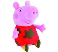 Jemini Peppa Pig peluche +/- 17cm robe avec boue