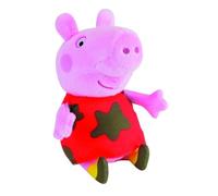 Jemini Peppa Pig peluche +/- 17cm robe avec boue