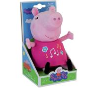 Jemini - 023344 - Peppa Pig - Peluche Musicale et Lumineuse +/- 25 cm, Rose Bonbon