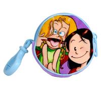 Jemini | Porte-Monnaie Les Sisters Wendy Et Marine | Ø 8 Cm | Peluche Douce avec Zip Et Crochet | Accessoire Enfant Fille Dès 3 Ans | Lavable en Machine | Idée Cadeau Licence Officielle | 024541